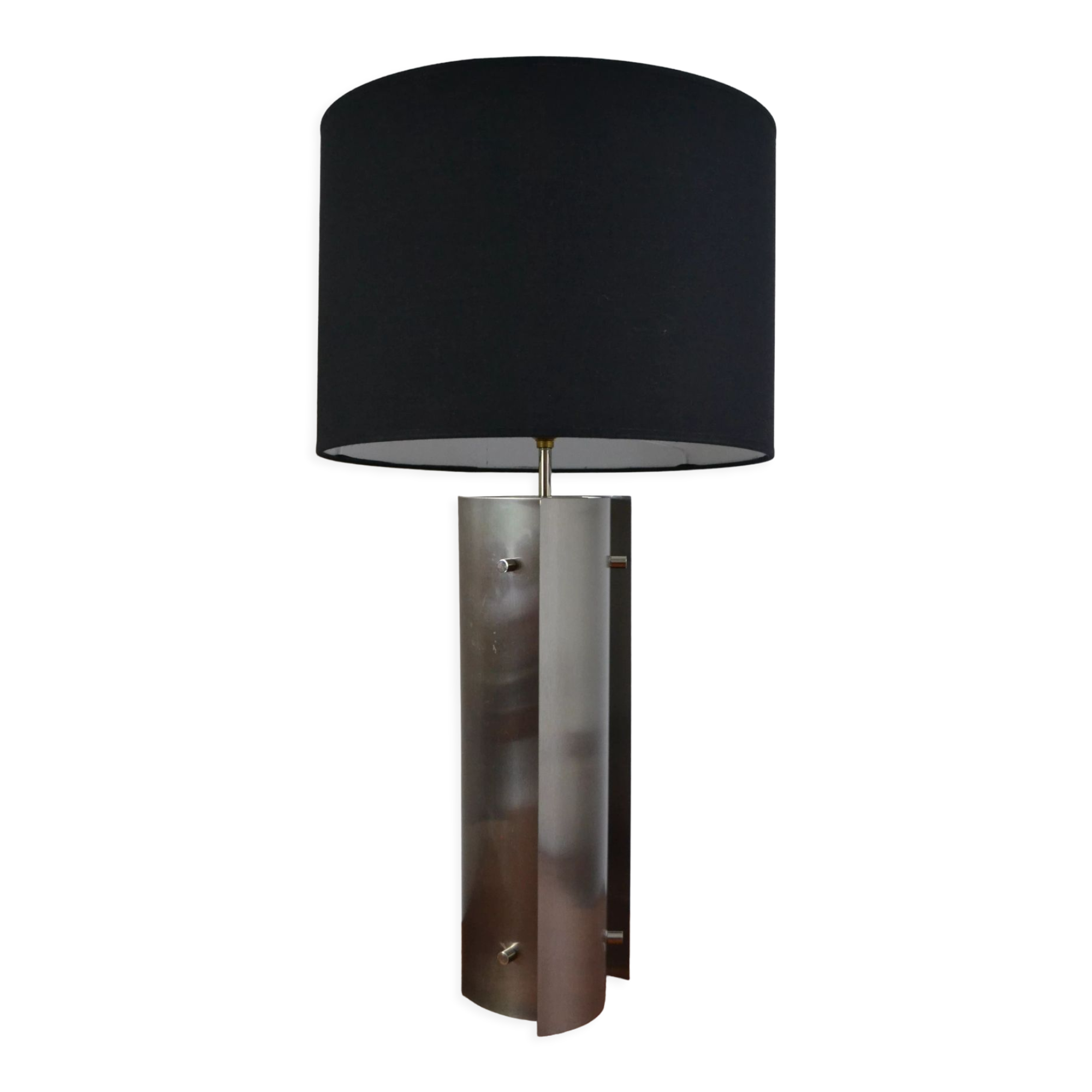 Lampe vintage inox des années 60 70