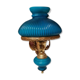 Blue brass and opaline aplique