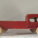 Old wooden toy van car