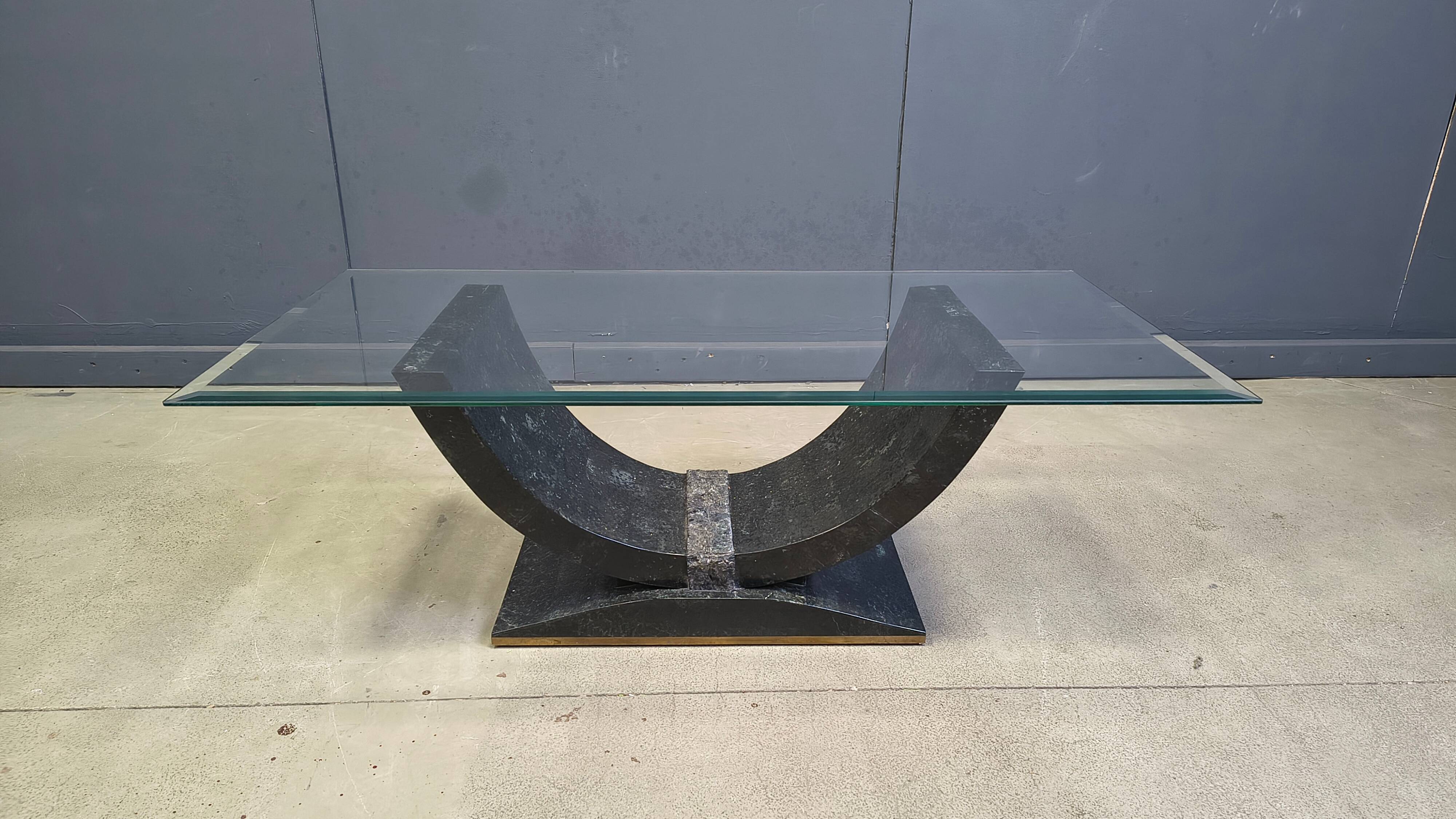 Vintage tessellated coffee table by Maitland Smith, 1980s
