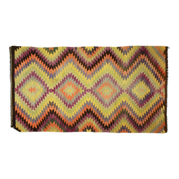 Anatolian handmade kilim rug 298 cm x 163 cm