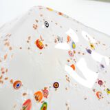 Post Modern Murano glass triangle ceiling lamp by Sylcom, Italy, 1985