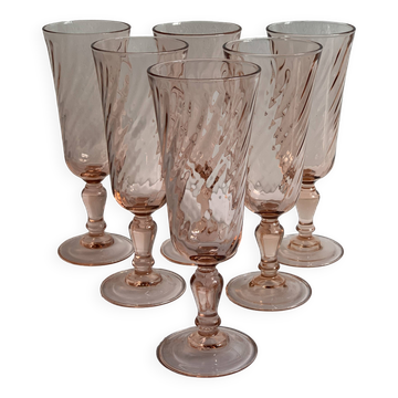 Vintage rose flutes