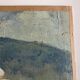 Beach scene with umbrellas, oil on cardboard 1960
