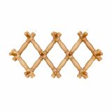 Vintage wooden accordion coat rack