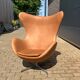 Fritz Hansen Egg Chair 07-'63 Cognac Camel vintage leather NEW CONDITION!!