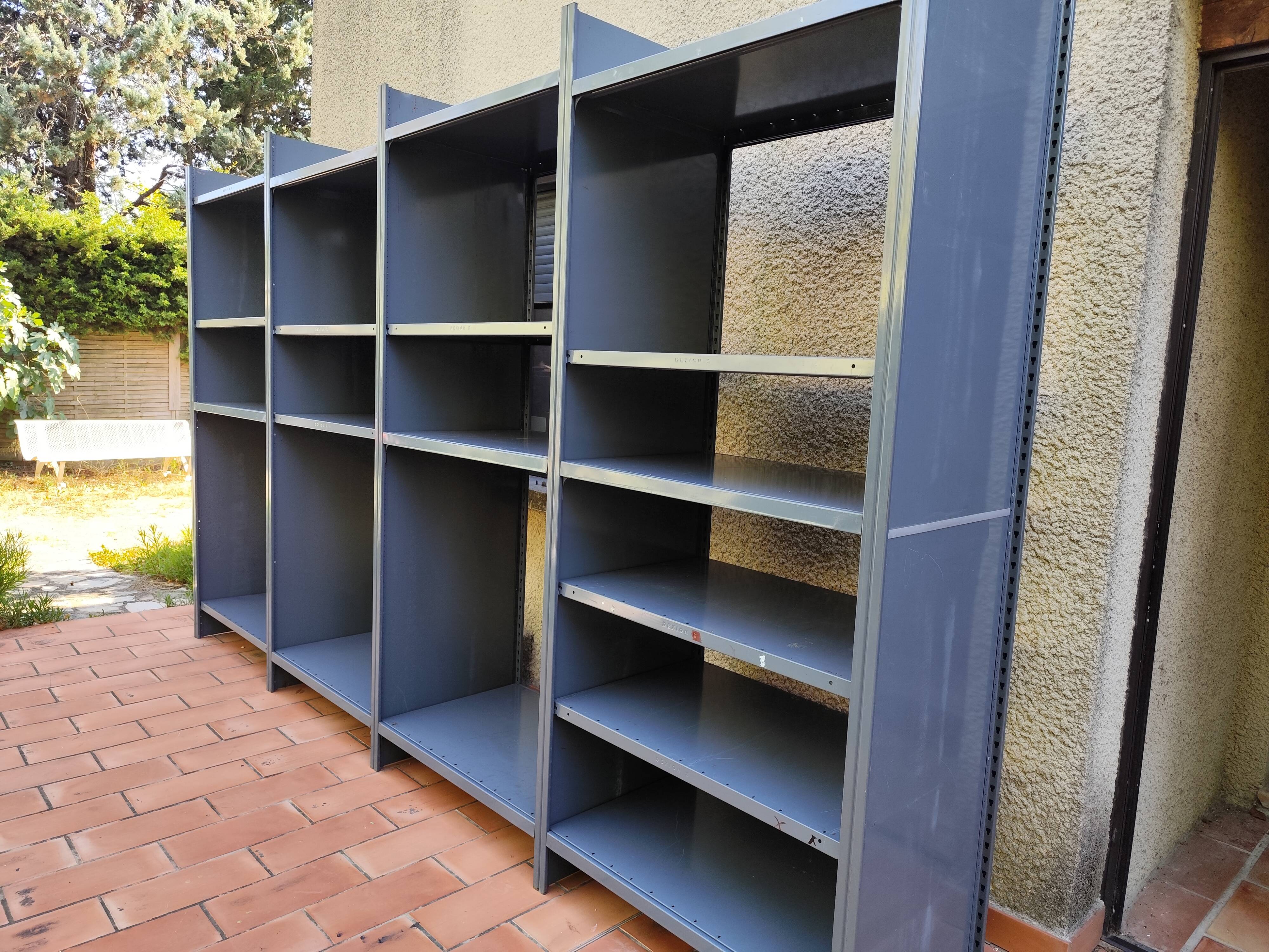 Vintage Dexion modular industrial shelving