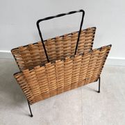Vintage magazine stand / magazine basket