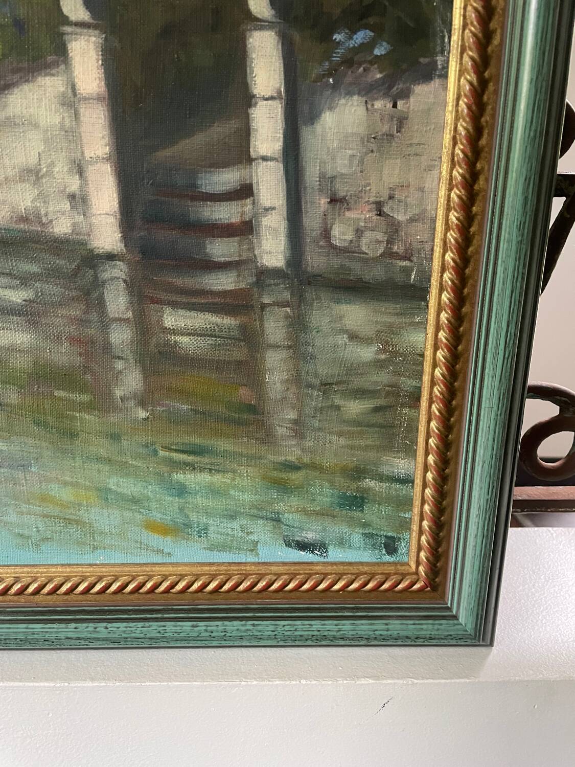 Large 20th century oil on canvas signed J. Beyly