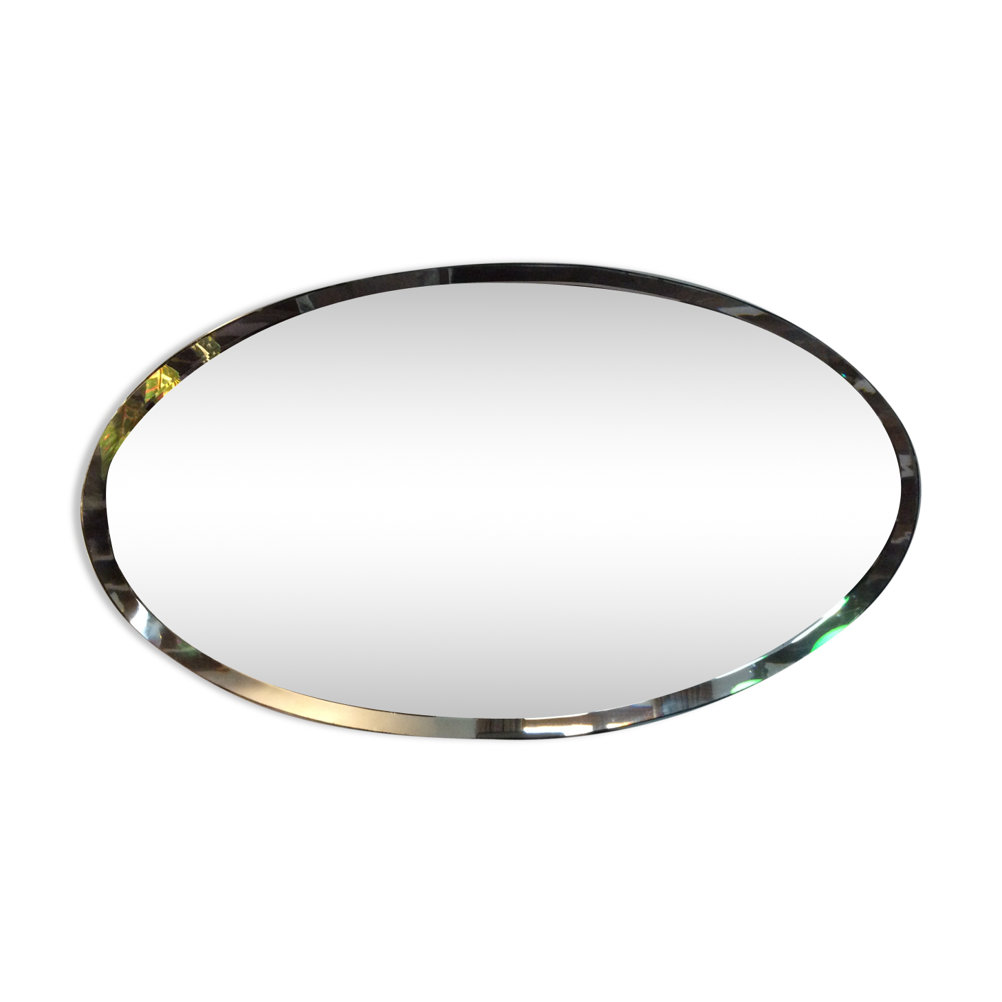 Oval mirror bevelled 100 x 60