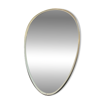 Miroir asymétrique œuf forme libre des années 60
