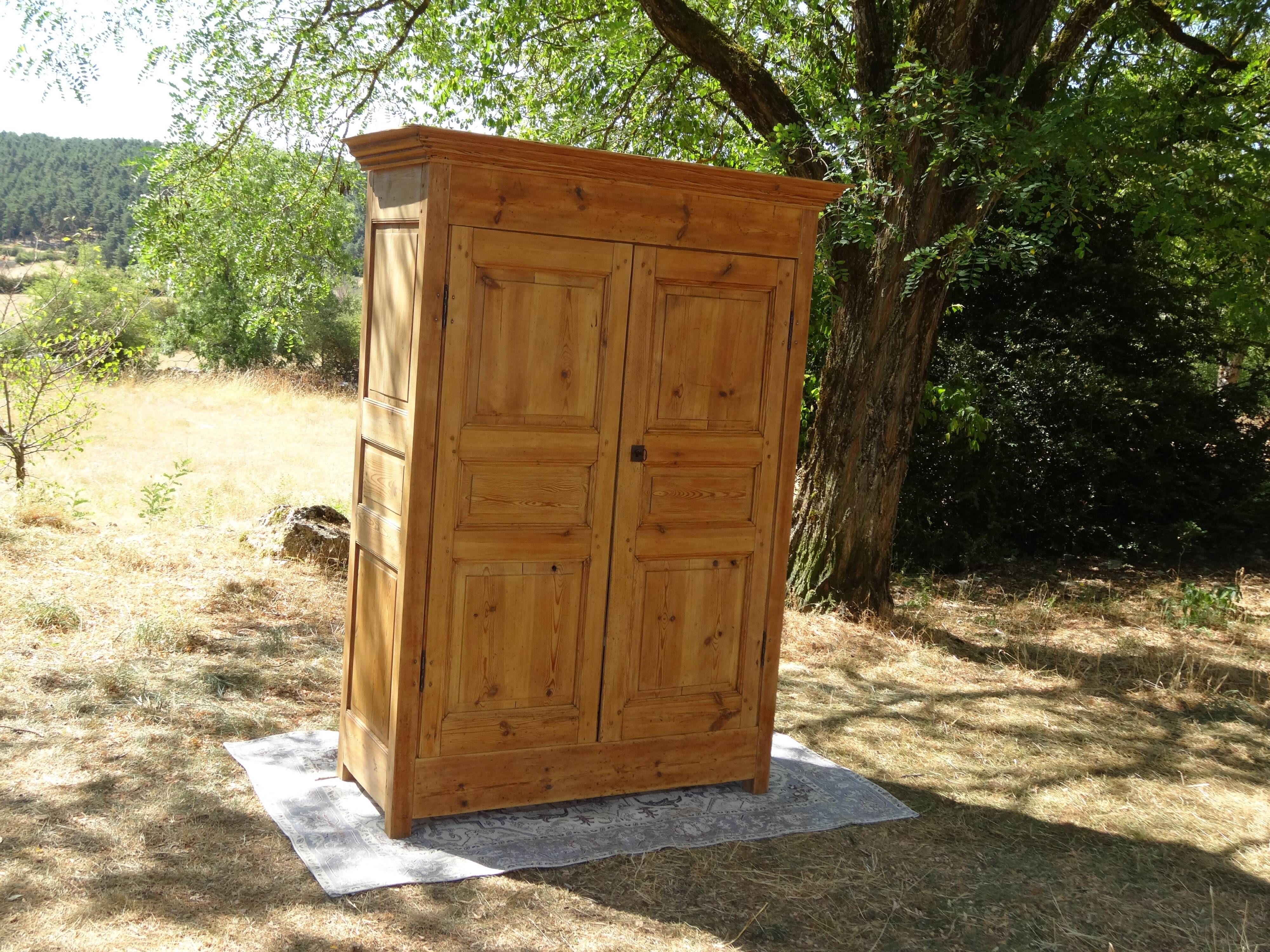 Antique solid pine cupboard