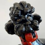 Pair of glazed ceramic poodles, 1960s