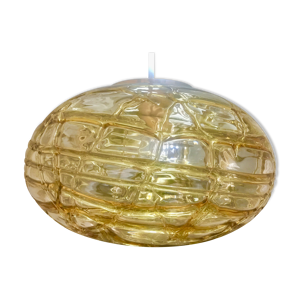 suspension globe mazzega bicolore 1960