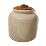 Sandstone pot with lid