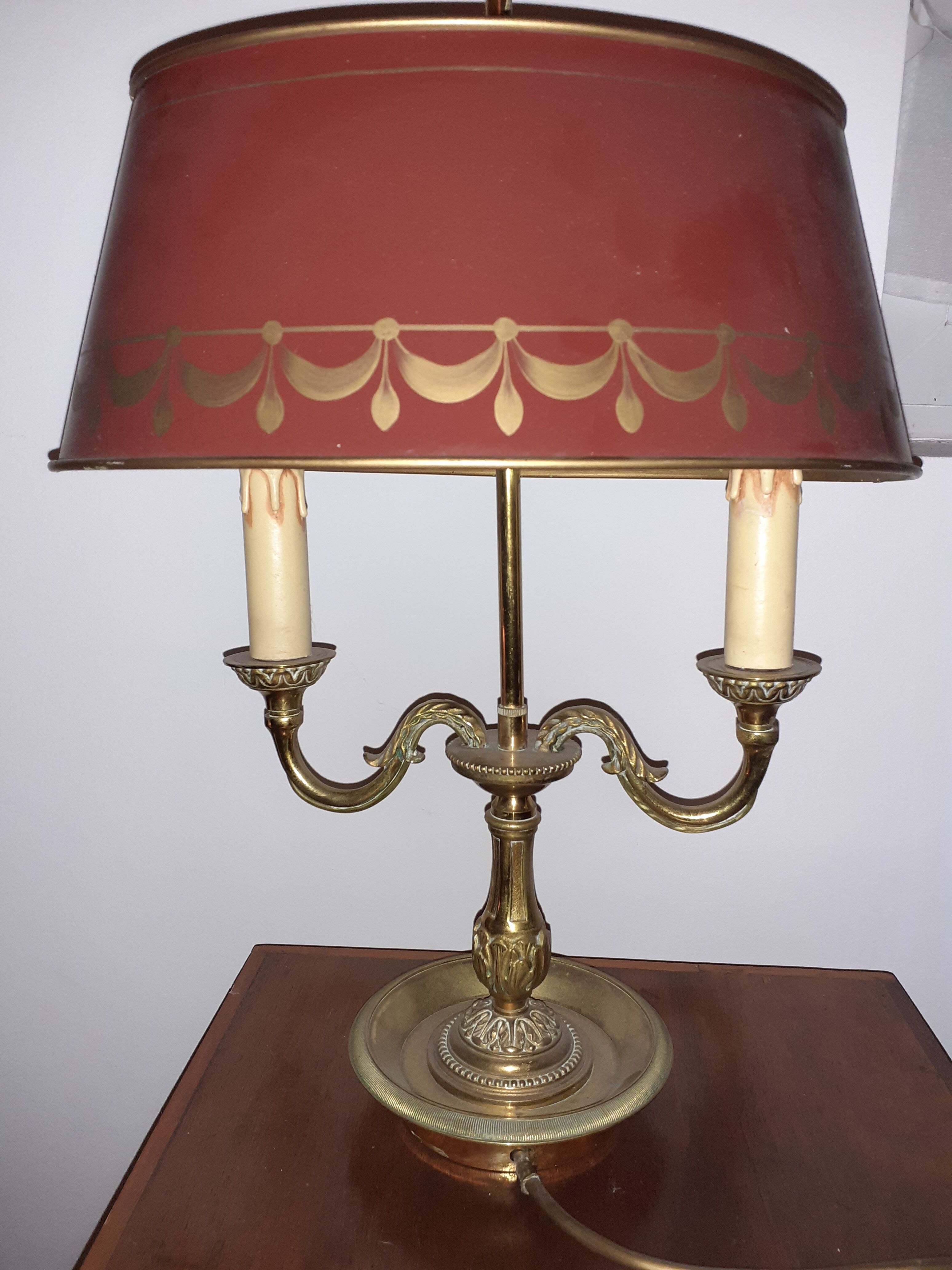 Solid bronze hot water bottle lamp
