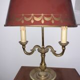 Solid bronze hot water bottle lamp