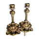 Pair of candlesticks in silver regulation art nouveau early twentieth century