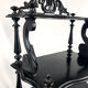 Napoleon III partition furniture, blackened wood