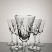 6 crystal glasses Saint Louis model Cerdagne