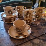 Cups from the Sarreguemines art workshop. 1970s