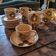 Tasses Atelier d’art Sarreguemines. Années 70
