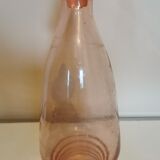 Art deco decanter in pink glass