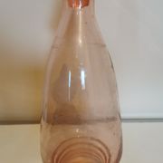 Art Deco pink glass carafe