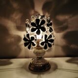 Table lamp with glass flowers, 80