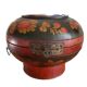 Large Chinese wedding box, polychrome wood, early 20th century.