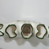 Pair vase soliflore faience/vintage
