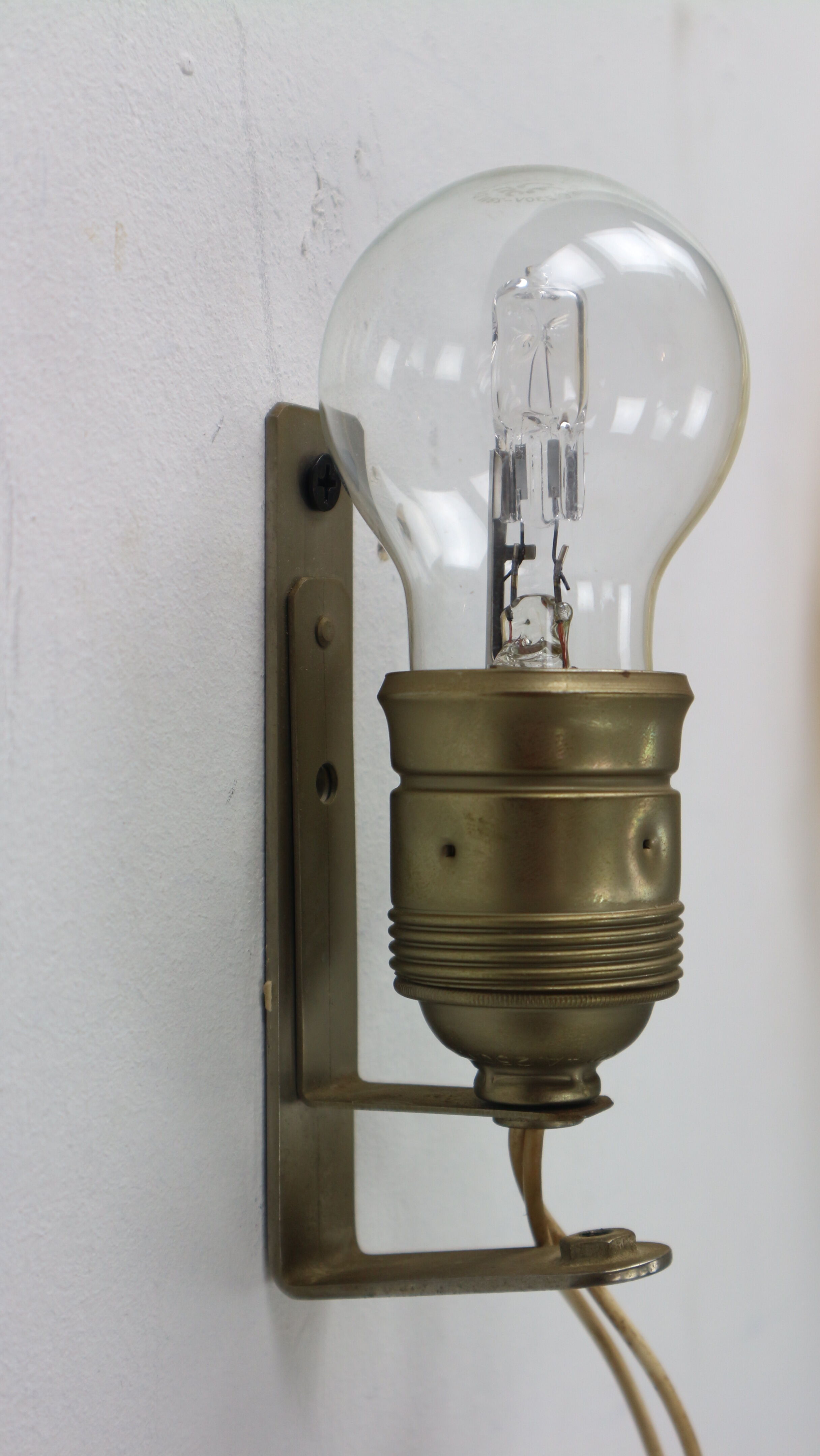 Set of 2 swedish leaf shaped wall sconces Fritz Kurz  for Orrefors, 1960s