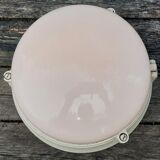 industrial ceiling lamp in opaline