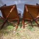Old seat and 2 armchairs