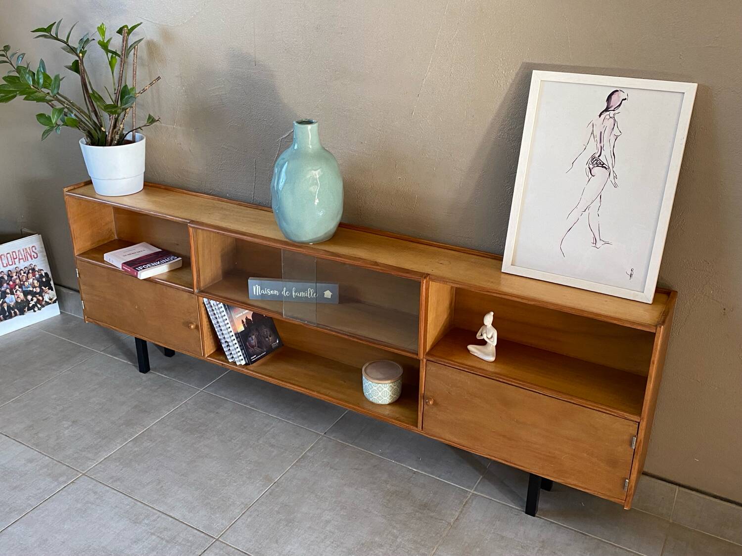 Vintage sideboard 2 levels (shallow)