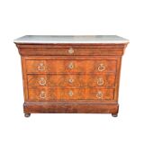 Commode secrétaire XIXème Charles X Restauration