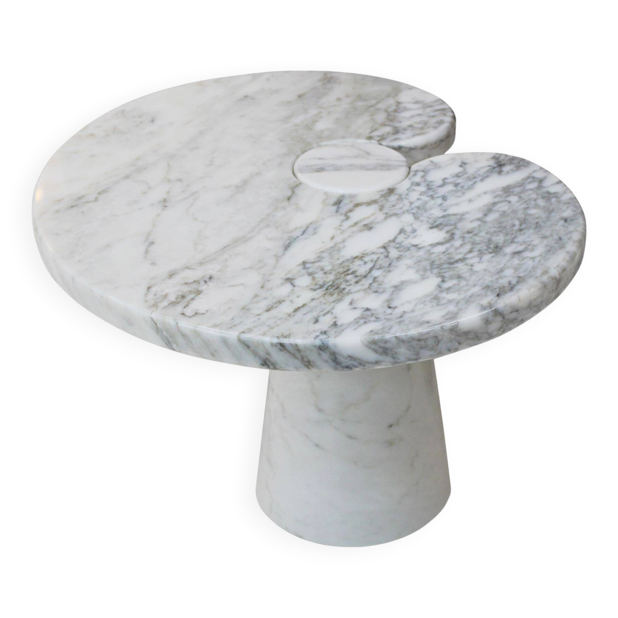 Angelo Mangiarotti Mid-Century Modern Serie Eros Marble Italian Side Table