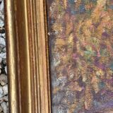 Weisser Charles Louis Auguste Large Oil on Canvas "La Celle in Creuse"