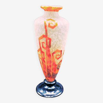 Superb Art Deco vase "Les fougères" by Charles Schneider (1881-1953)