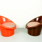 Pair of 2 Skopa lounge chairs by Ole Gjerløv Knudsen & Torben Lind for IKEA, 1970s