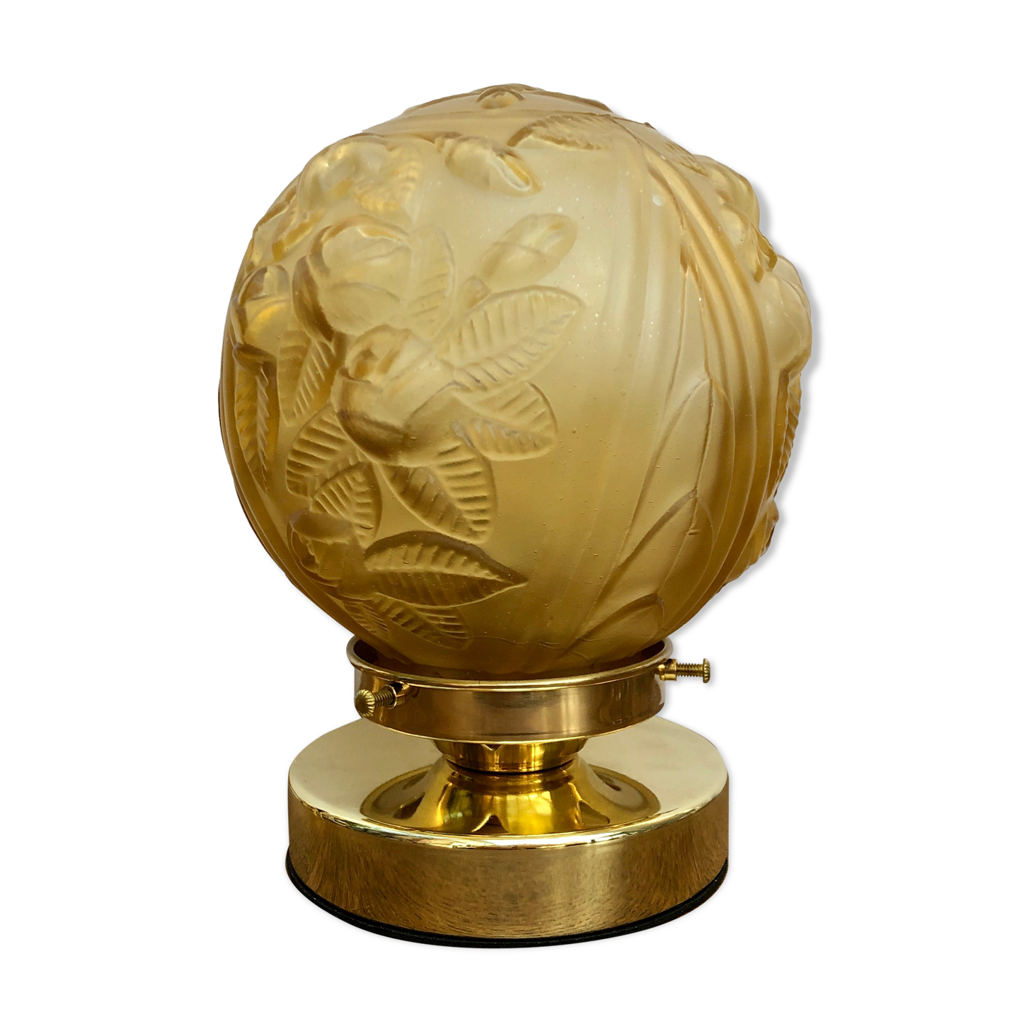 Lamp to lay vintage globe art deco pink patterns