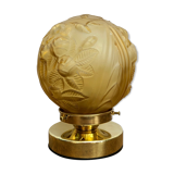 Lamp to lay vintage globe art deco pink patterns