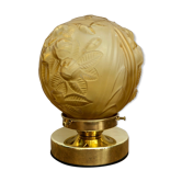 Lamp to lay vintage globe art deco pink patterns