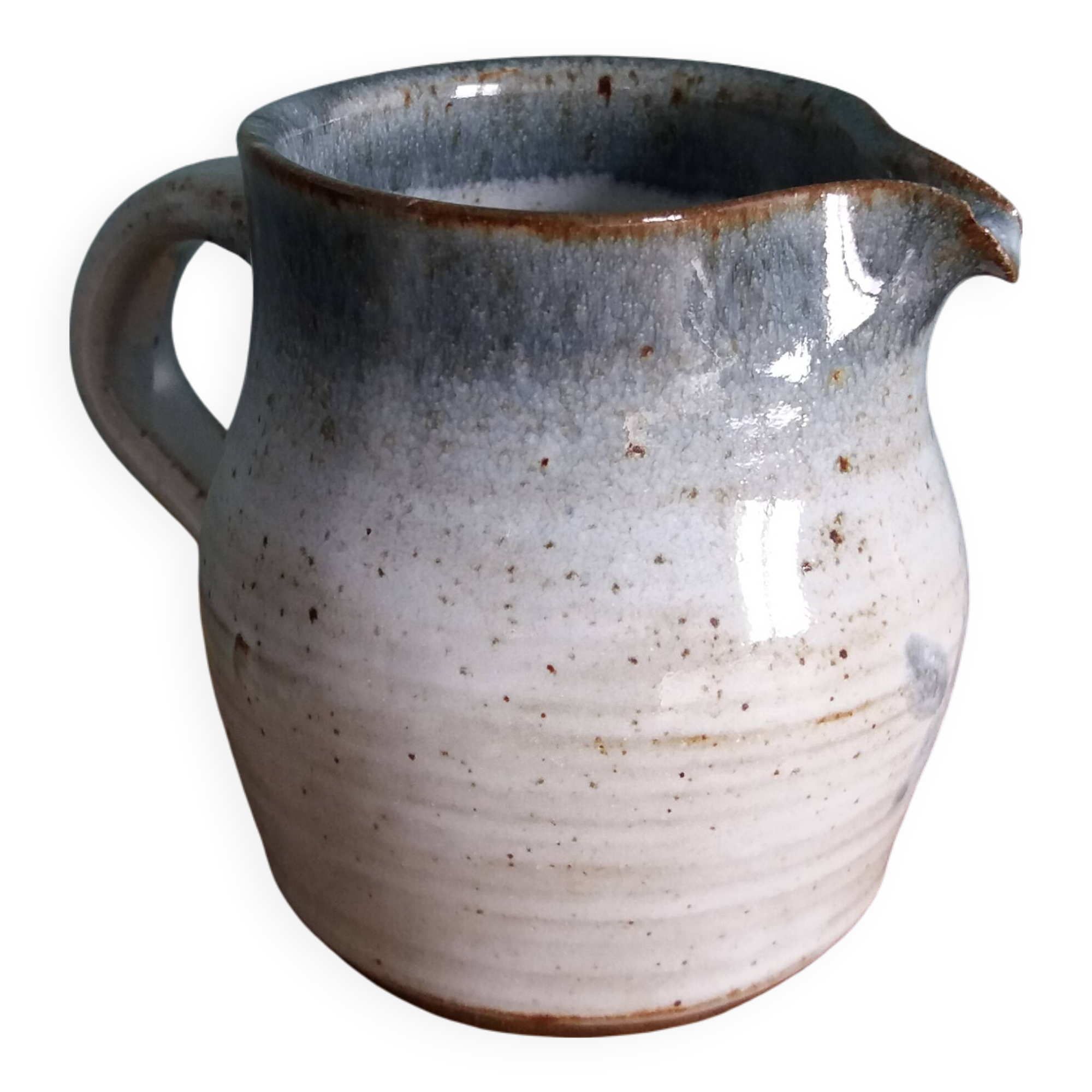 Pitcher, milk jug, signed Atch, Chantal and Thierry Robert