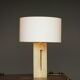 Mid-century table lamp in travertine, Italy, 1970s