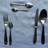 36-piece table service - 6 people - Christofle / Alfénide - 1970s