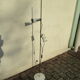 Lamppost 70 double spots vintage - white plate