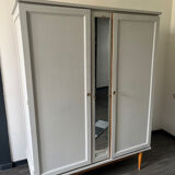 Armoire lin pieds compas