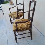 Pair of old Provençal armchairs
