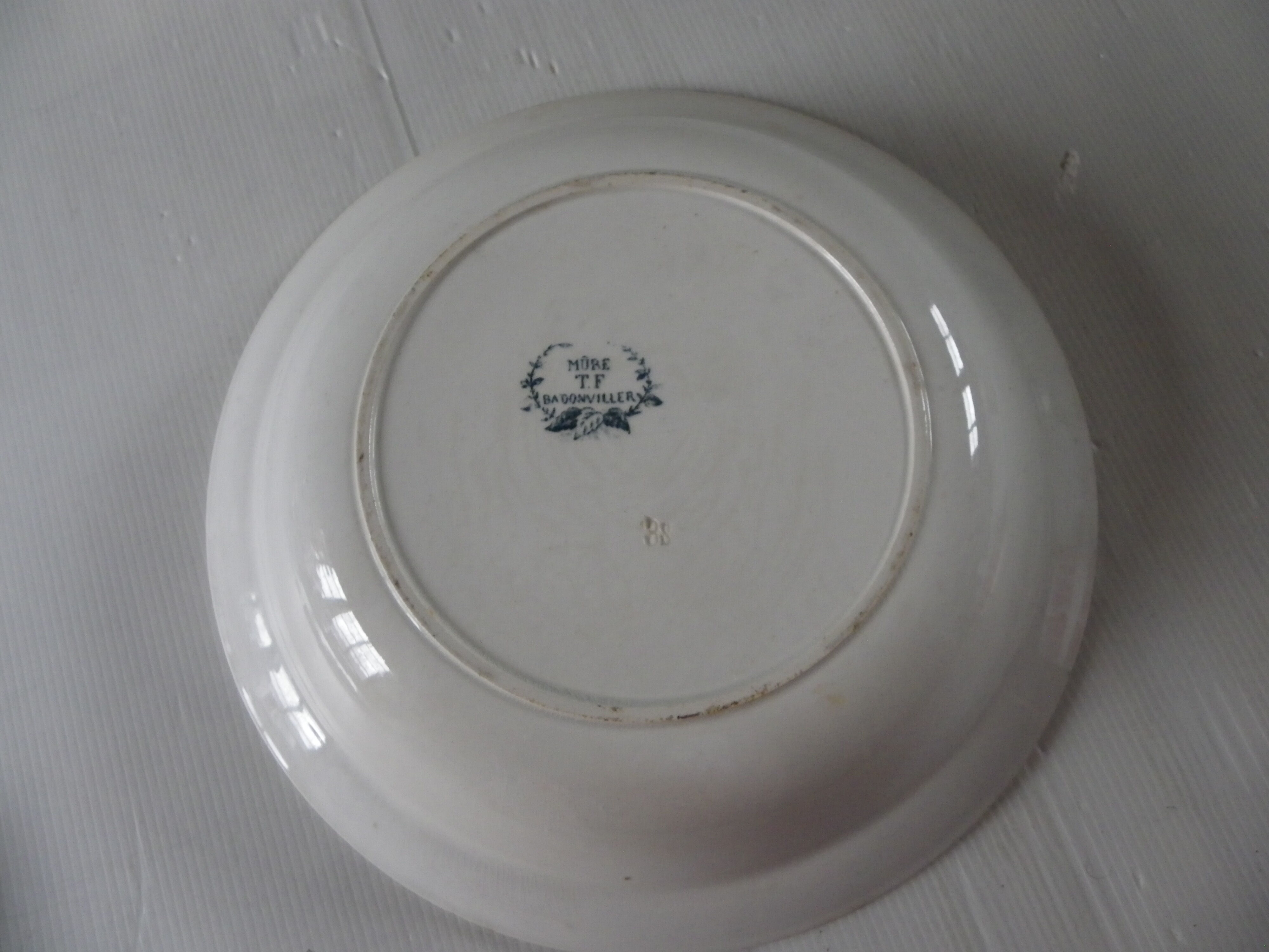 Hollow ceramic dish from badonviller tf model mure